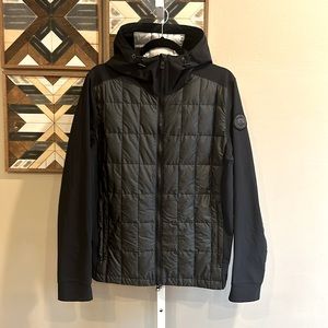 Canada Goose Men's Black Label Fernie Hoodie Nylon-Blend Down Jacket Large